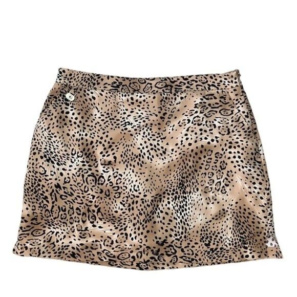 Allyson AW Whitmore Golf Skort Leopard Print Athletic Skort Sz 14 - Picture 1 of 10